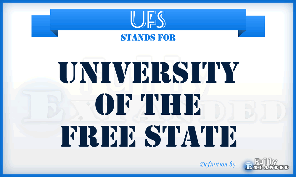 UFS - University of the Free State