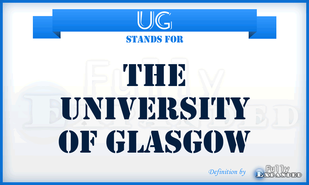 UG - The University of Glasgow