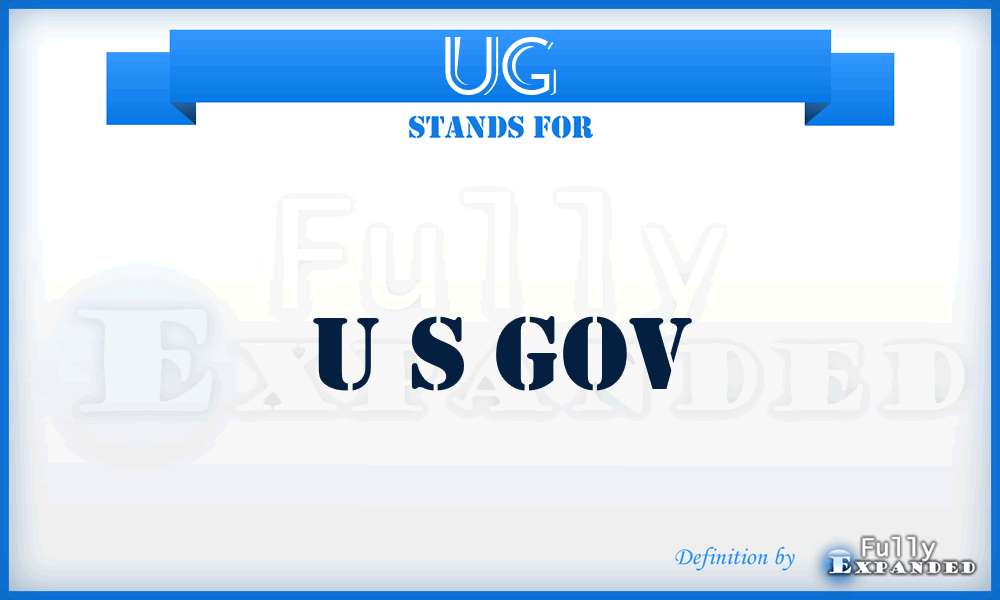 UG - U s Gov