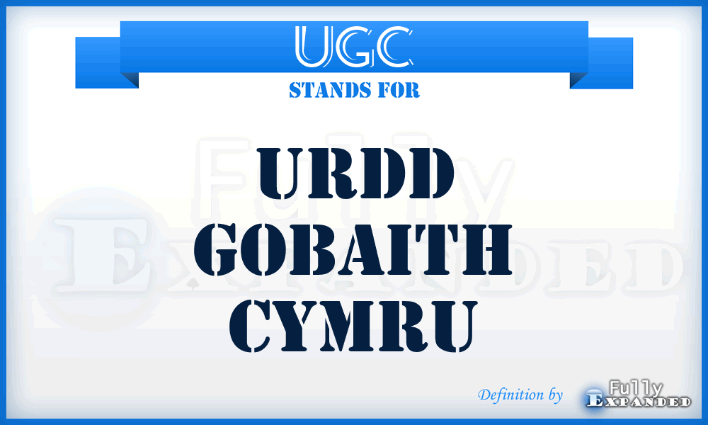 UGC - Urdd Gobaith Cymru
