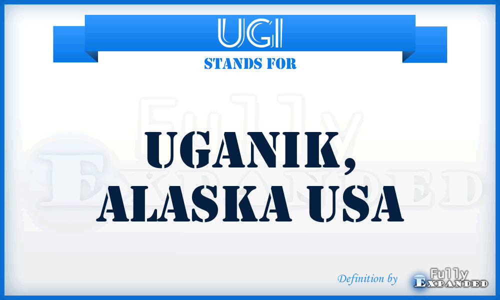 UGI - Uganik, Alaska USA