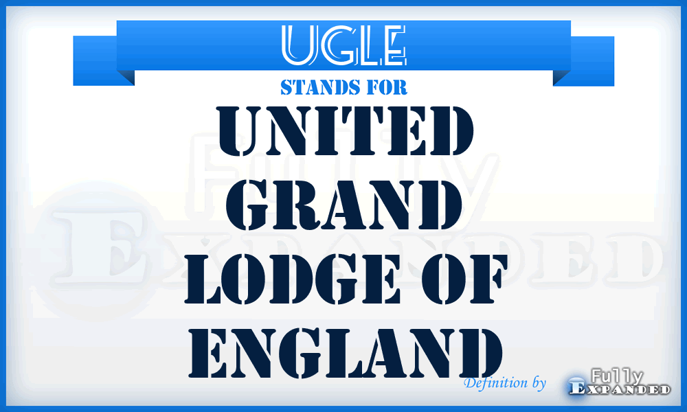 UGLE - United Grand Lodge of England