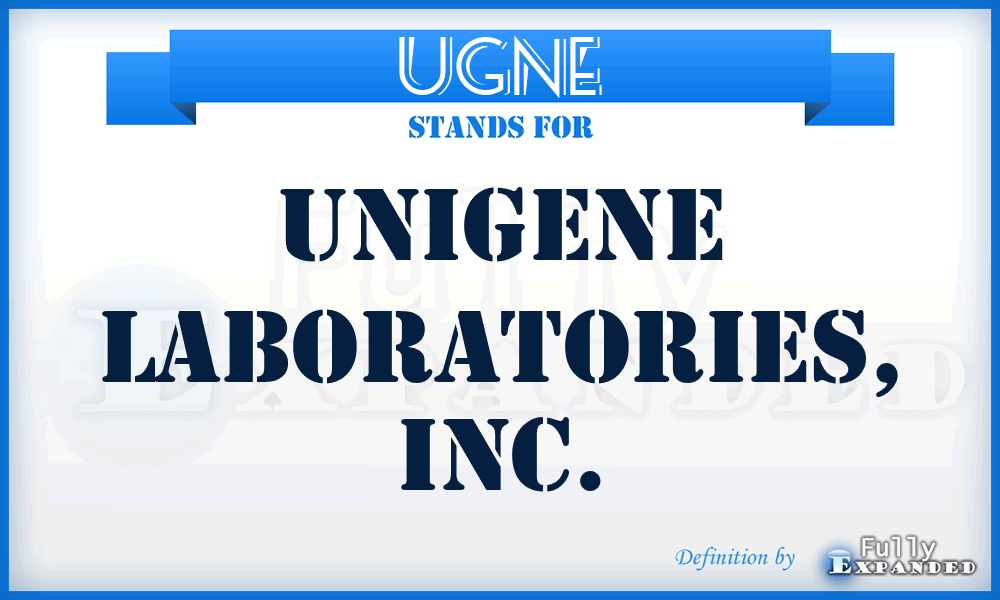 UGNE - UniGene Laboratories, Inc.