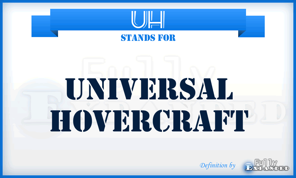 UH - Universal Hovercraft