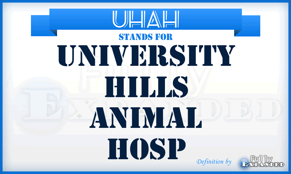 UHAH - University Hills Animal Hosp