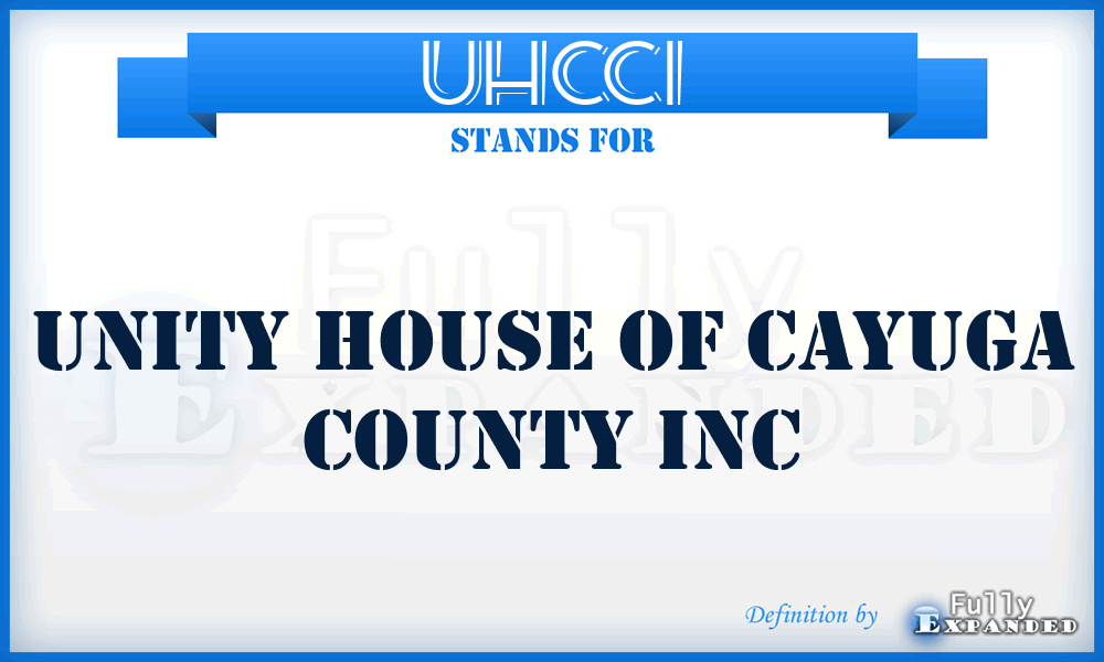 UHCCI - Unity House of Cayuga County Inc