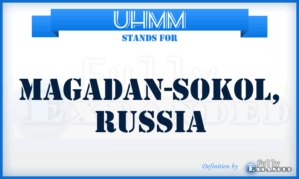 UHMM - Magadan-Sokol, Russia