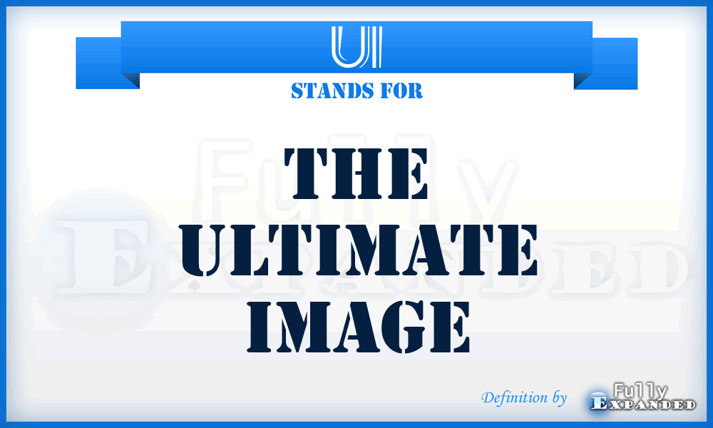 UI - The Ultimate Image