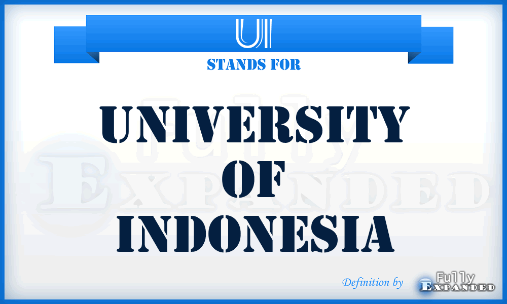 UI - University of Indonesia