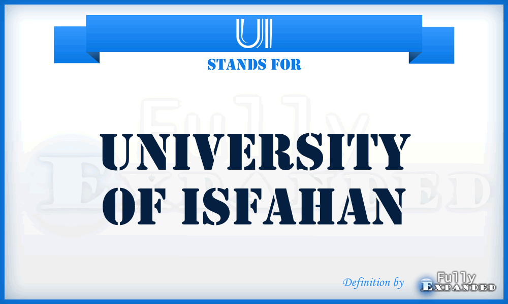 UI - University of Isfahan