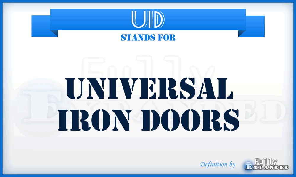 UID - Universal Iron Doors