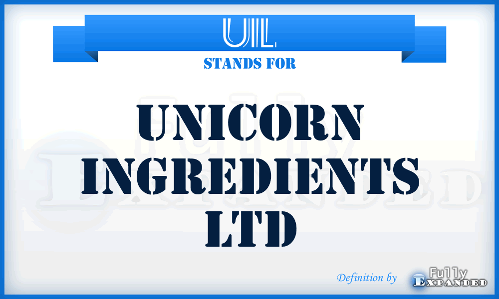 UIL - Unicorn Ingredients Ltd