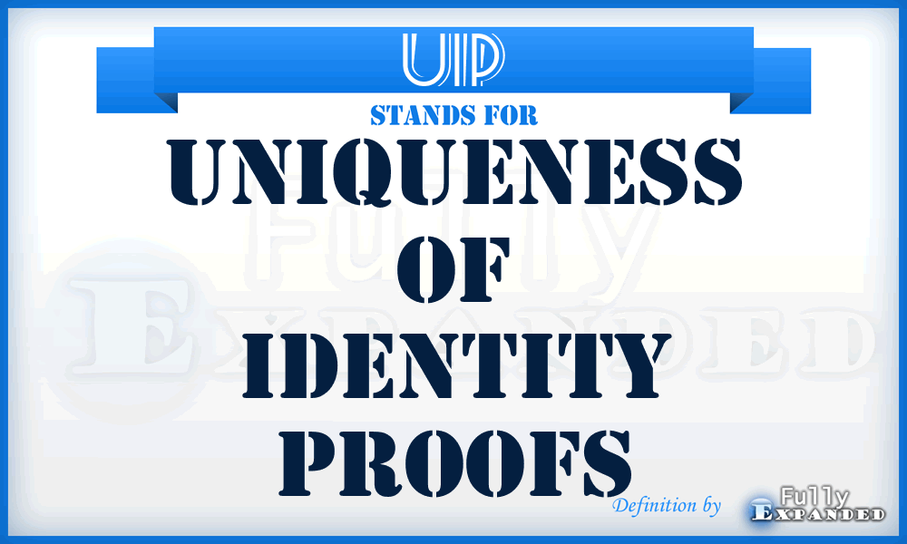 UIP - uniqueness of identity proofs
