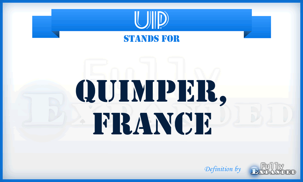 UIP - Quimper, France