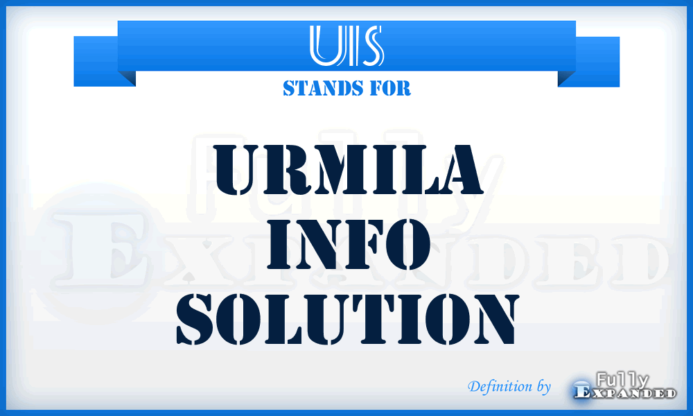 UIS - Urmila Info Solution