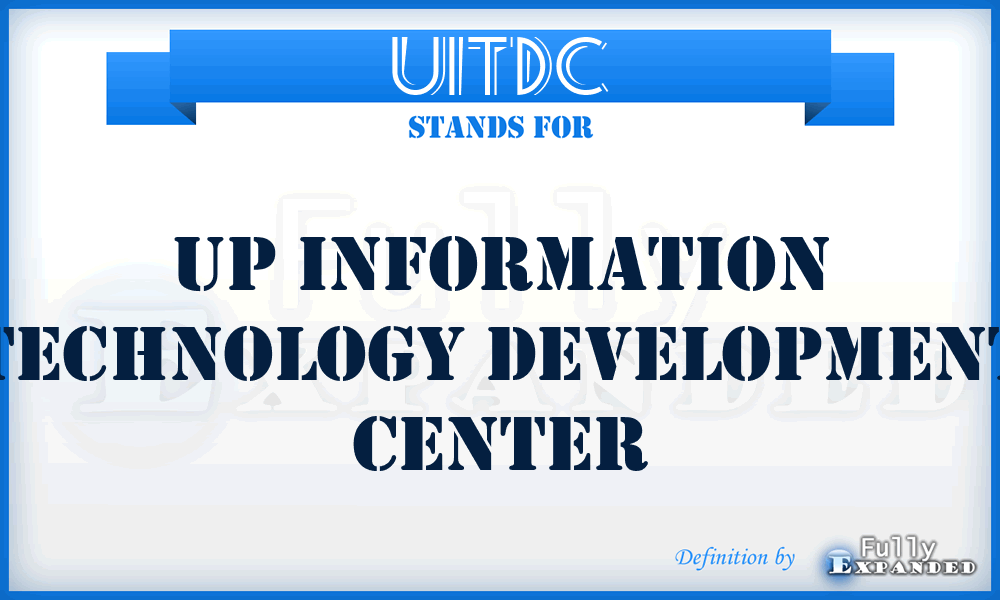 UITDC - Up Information Technology Development Center