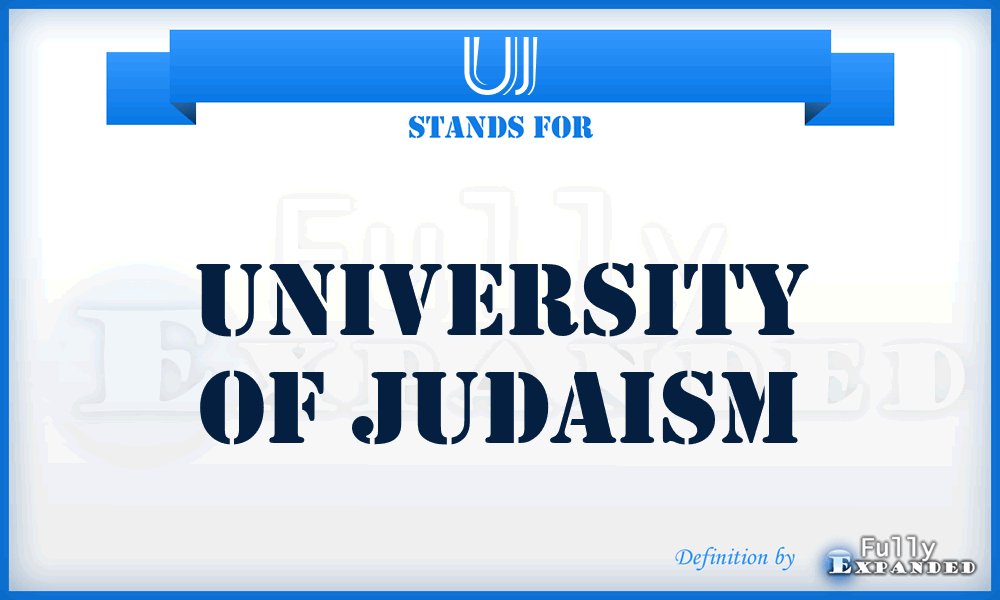 UJ - University of Judaism