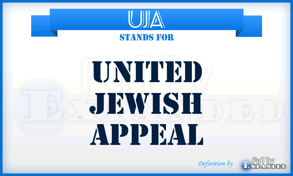 UJA - United Jewish Appeal