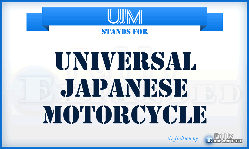 UJM - Universal Japanese Motorcycle