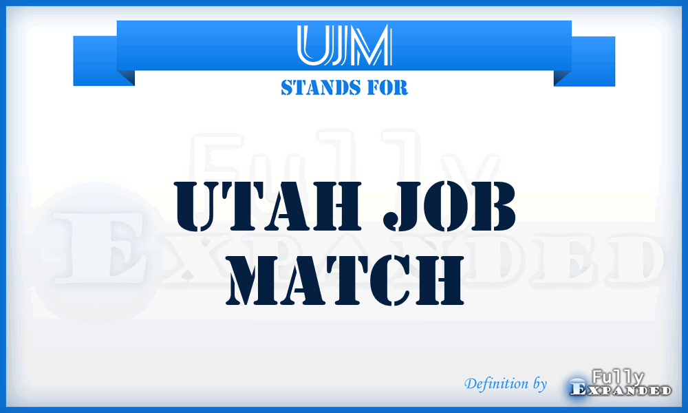 UJM - Utah Job Match