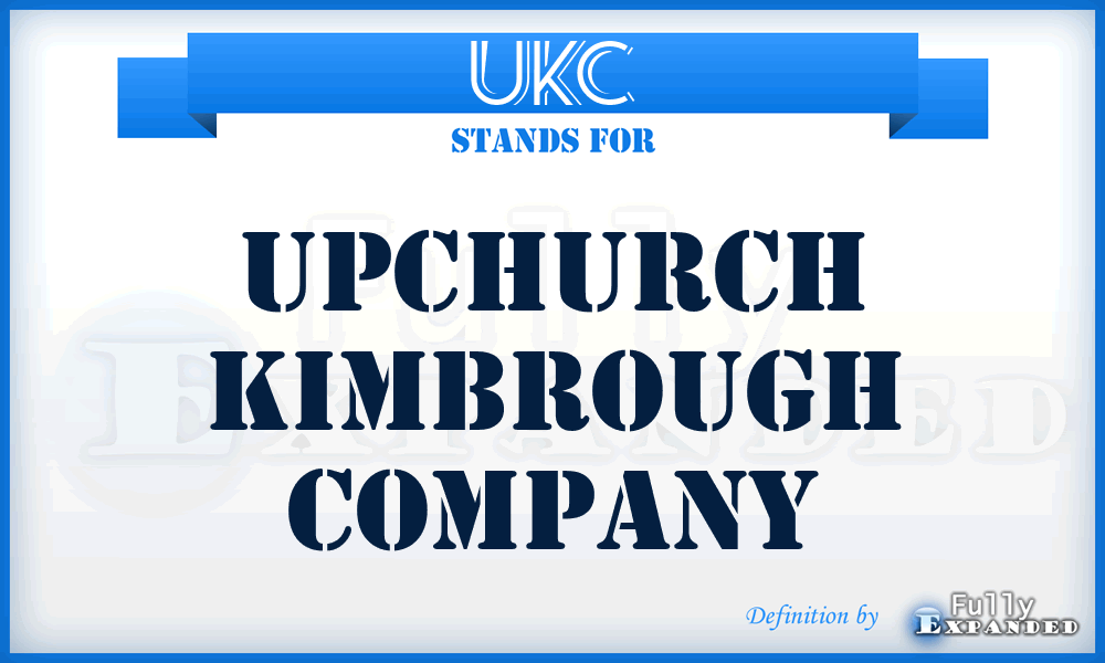 UKC - Upchurch Kimbrough Company