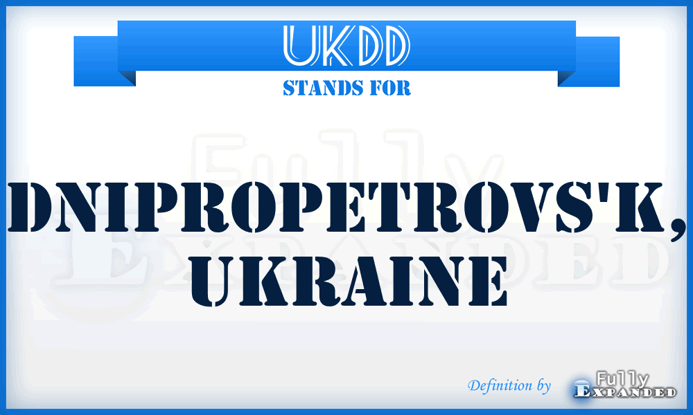 UKDD - Dnipropetrovs'k, Ukraine