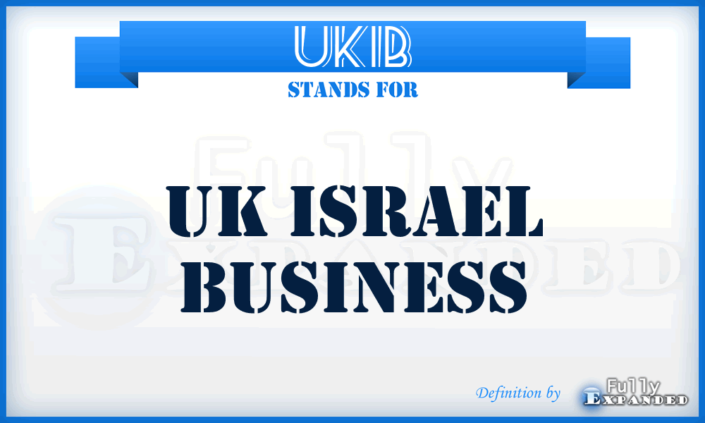 UKIB - UK Israel Business