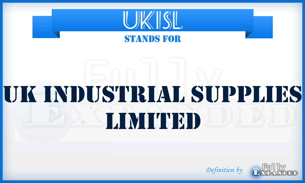 UKISL - UK Industrial Supplies Limited