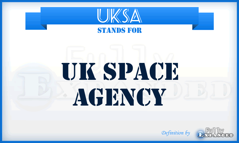 UKSA - UK Space Agency