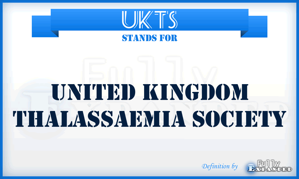 UKTS - United Kingdom Thalassaemia Society