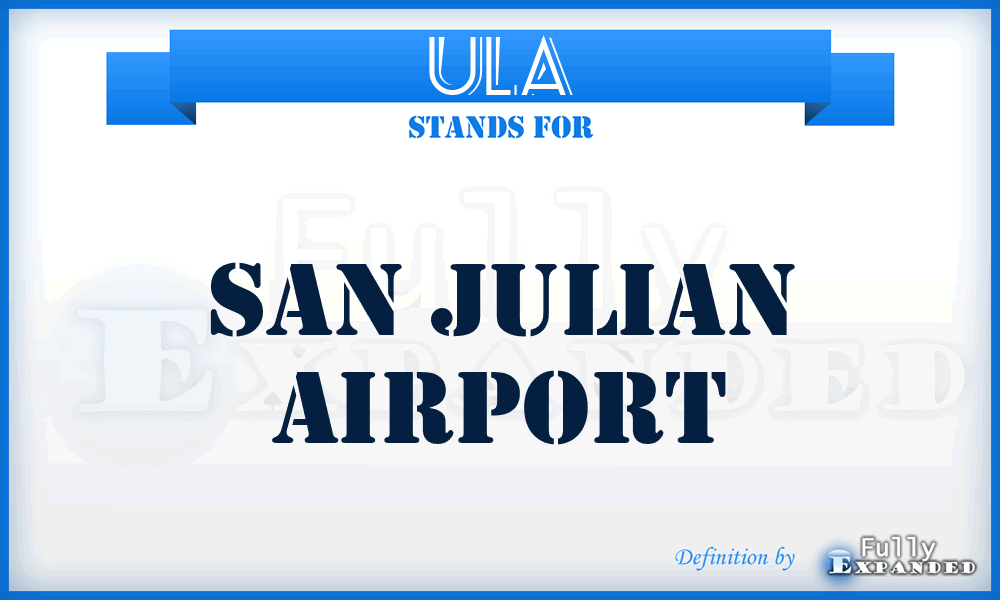 ULA - San Julian airport