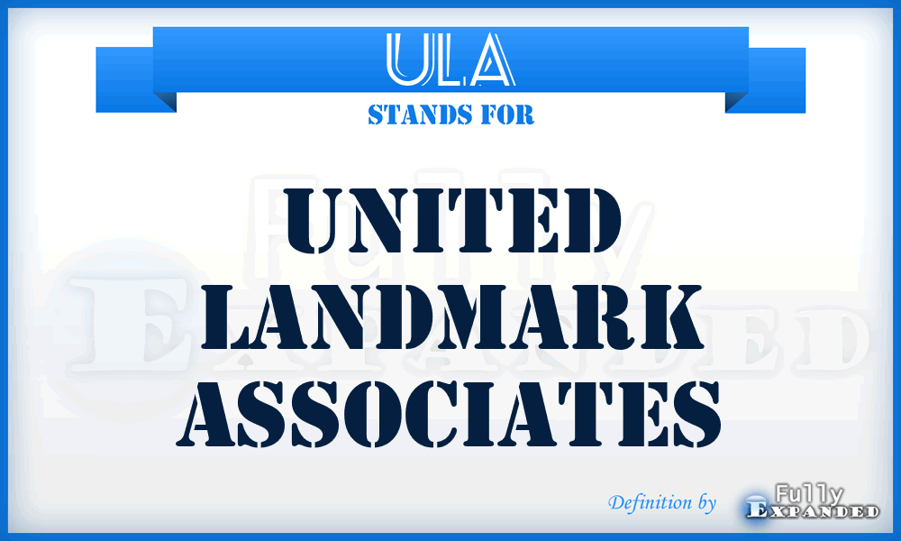 ULA - United Landmark Associates