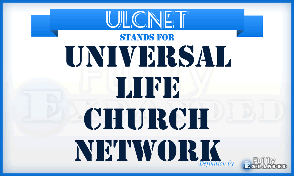 ULCNET - Universal Life Church Network