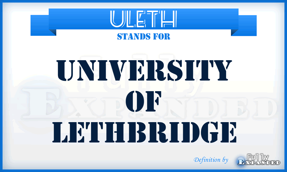 ULETH - University of Lethbridge