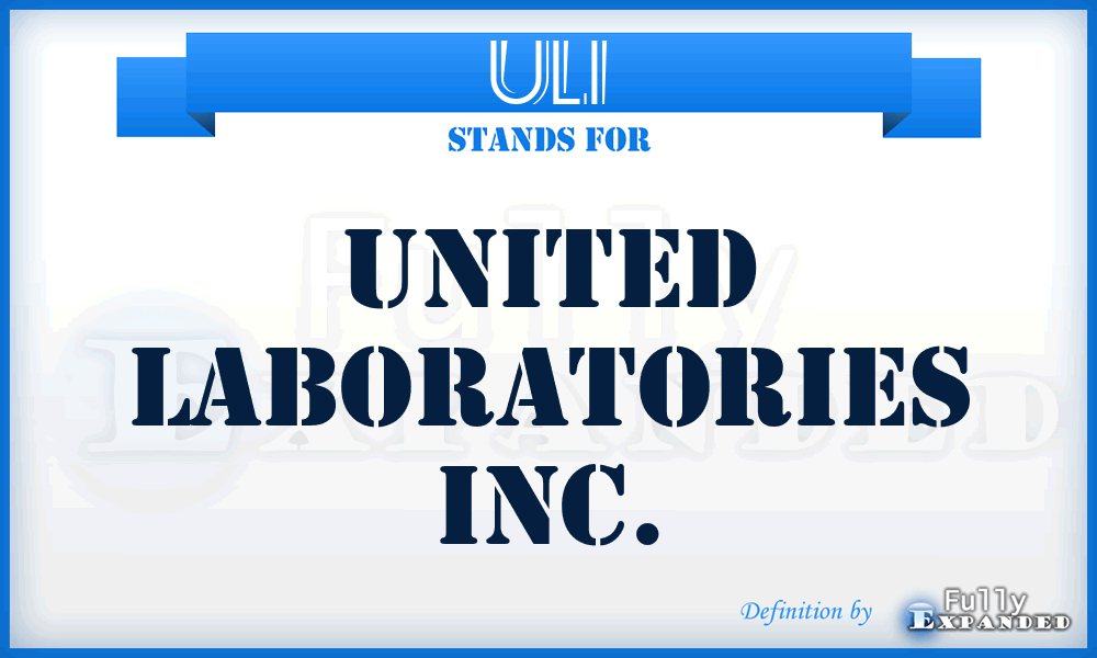 ULI - United Laboratories Inc.