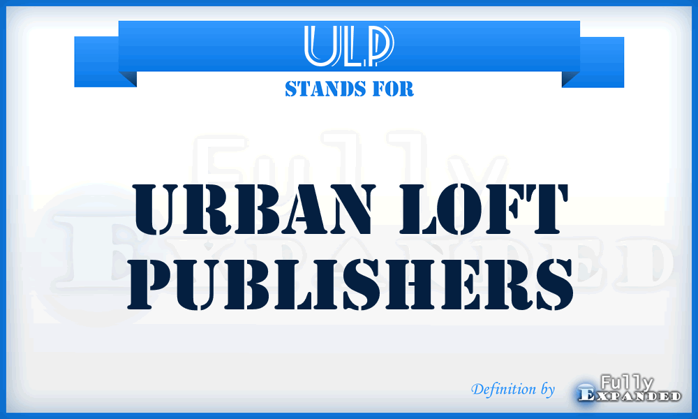 ULP - Urban Loft Publishers