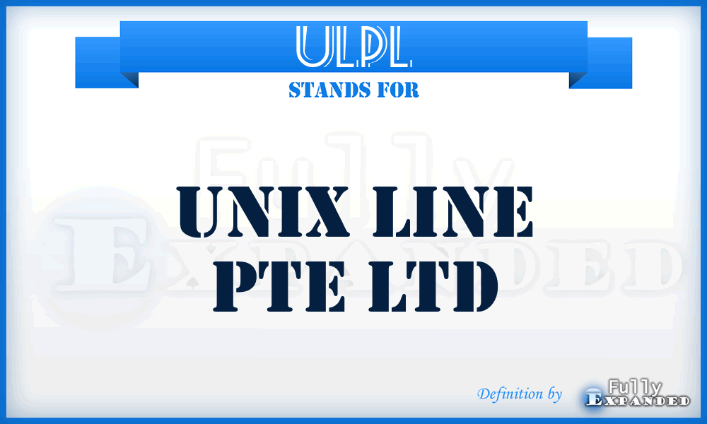 ULPL - Unix Line Pte Ltd