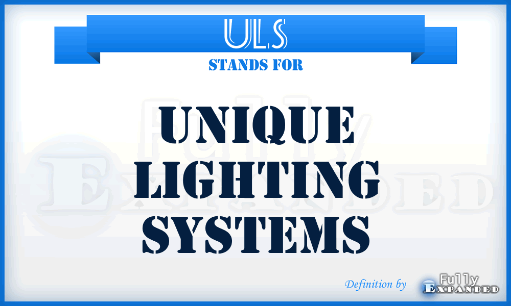 ULS - Unique Lighting Systems
