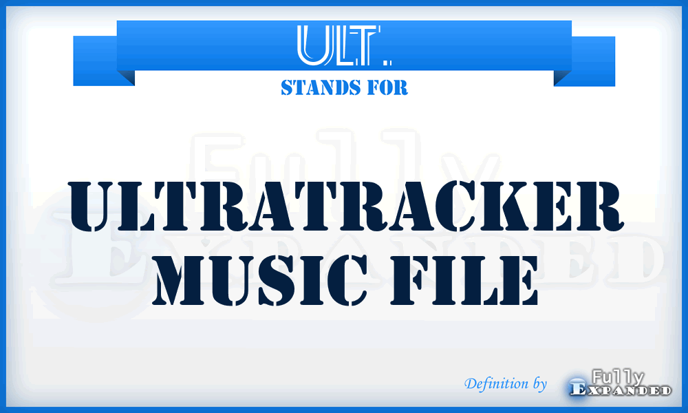 ULT. - UltraTracker Music file