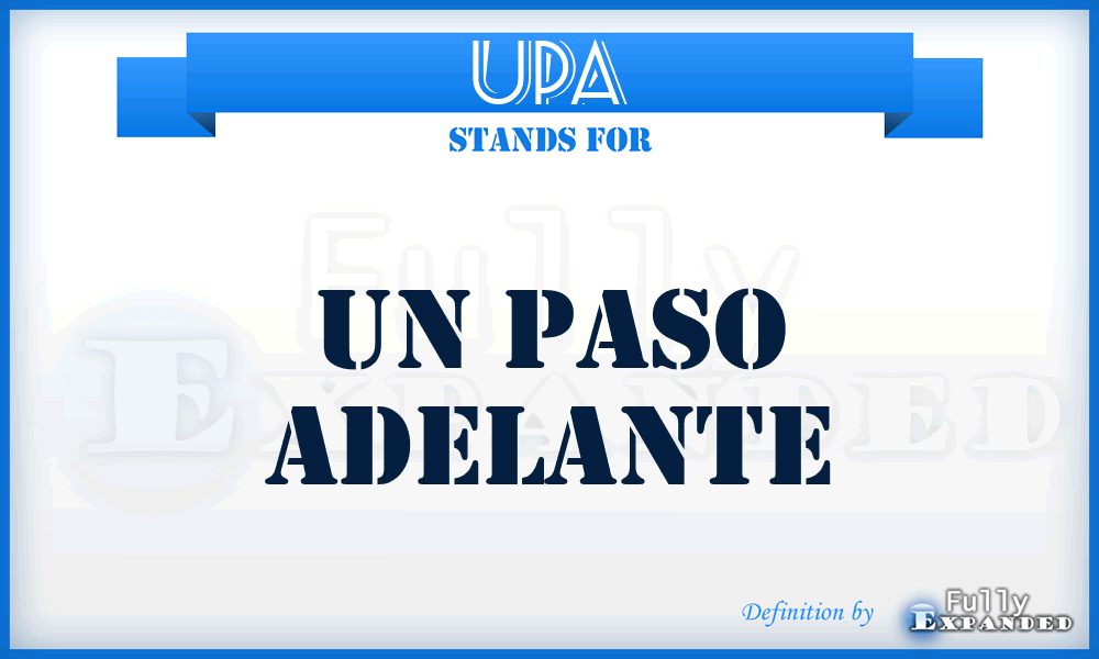 UPA - Un Paso Adelante