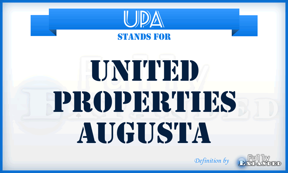 UPA - United Properties Augusta