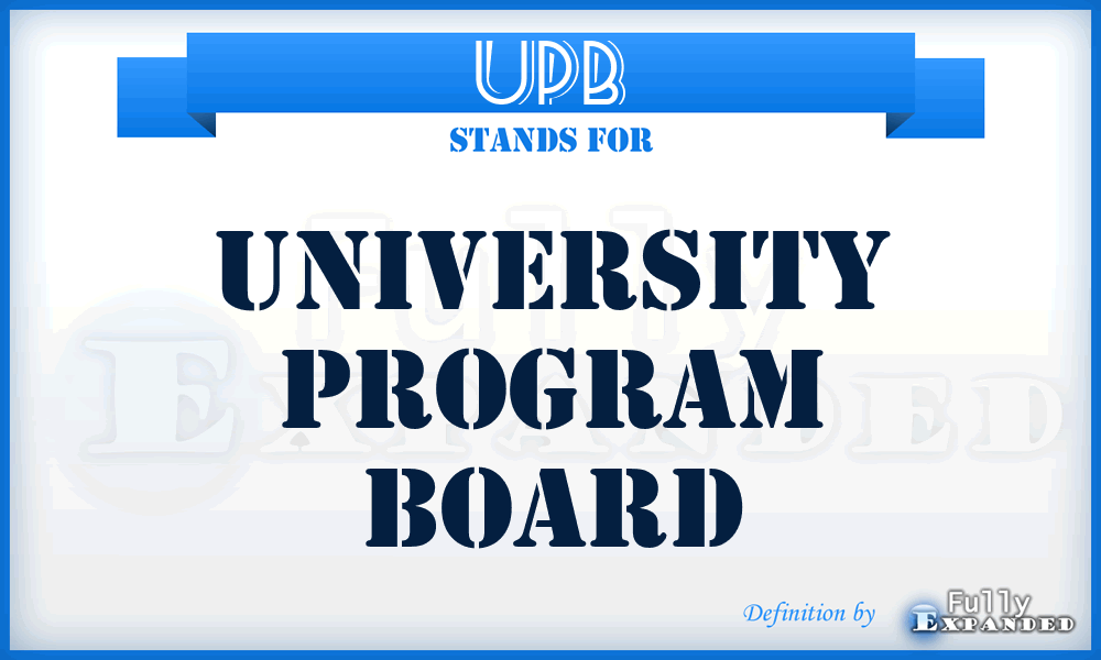 UPB - University Program Board