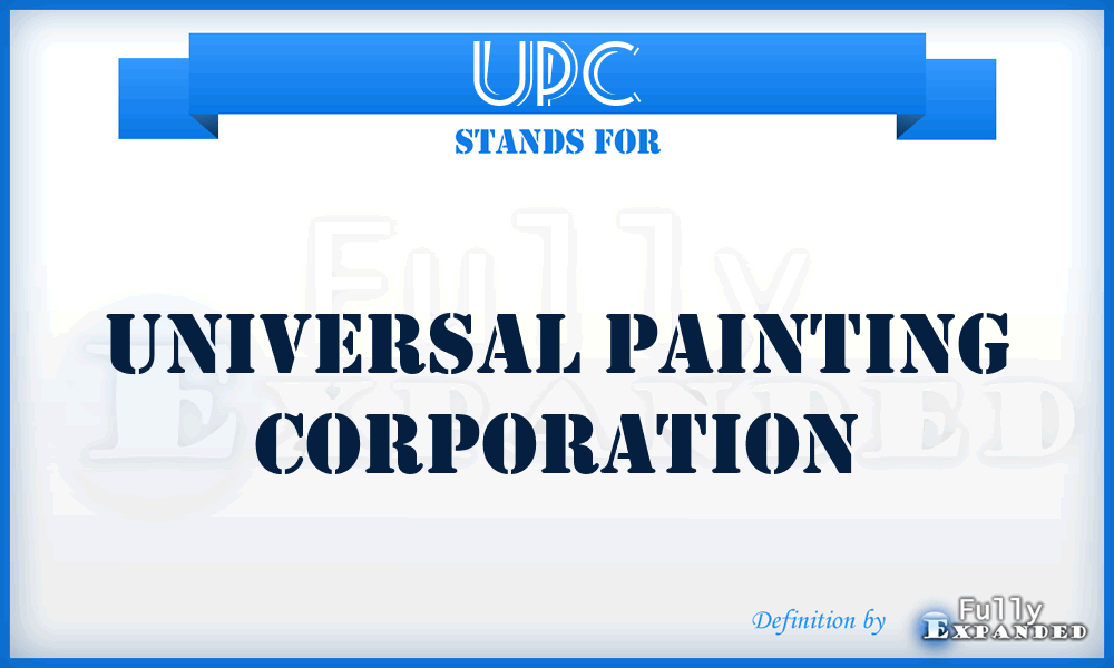 UPC - Universal Painting Corporation