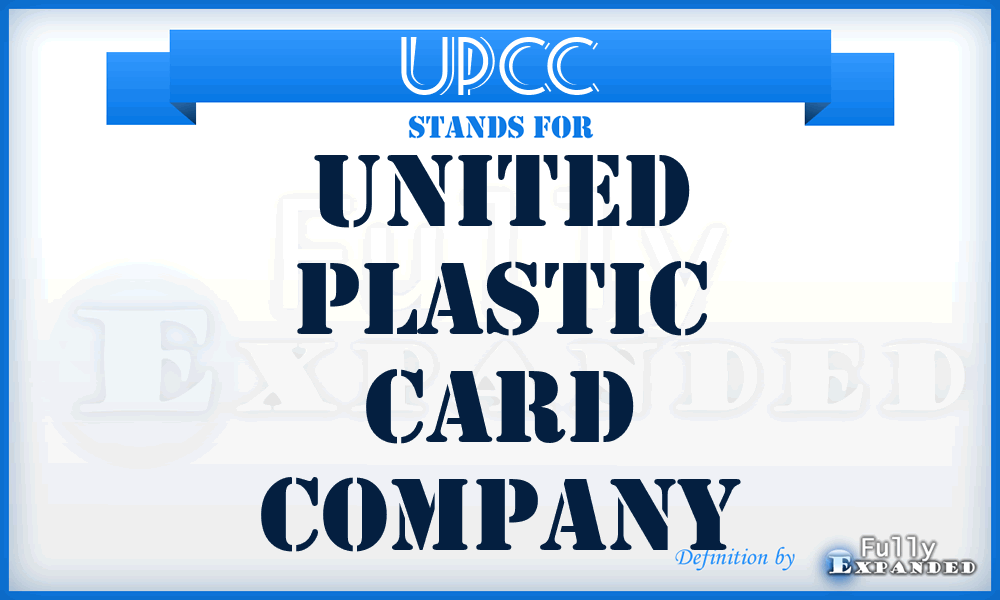 UPCC - United Plastic Card Company