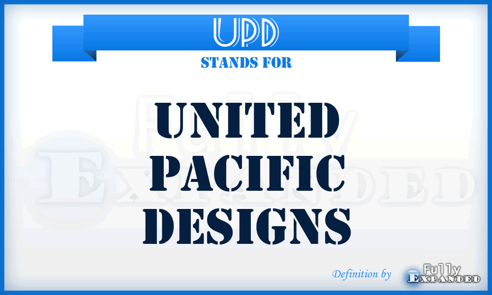 UPD - United Pacific Designs