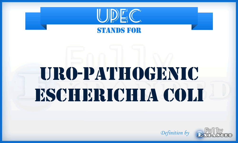 UPEC - Uro-Pathogenic Escherichia Coli