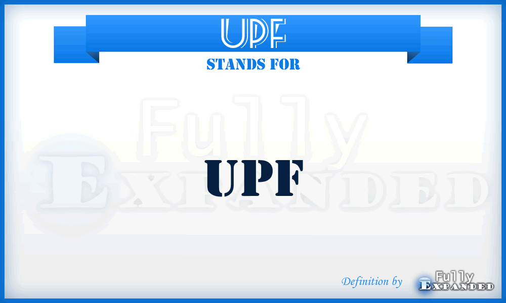 UPF - UPF