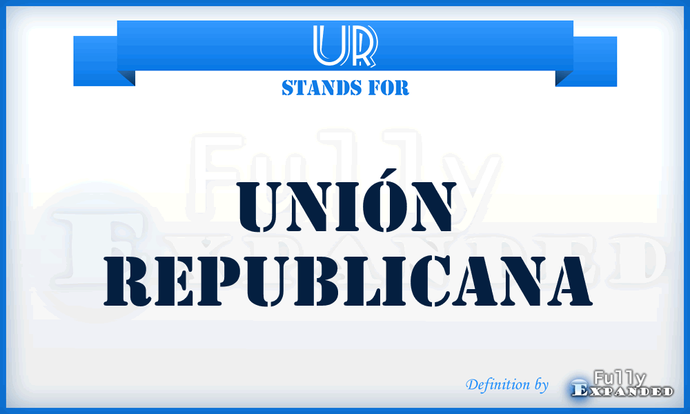 UR - Unión Republicana