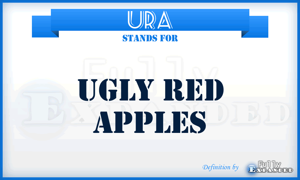 URA - Ugly Red Apples