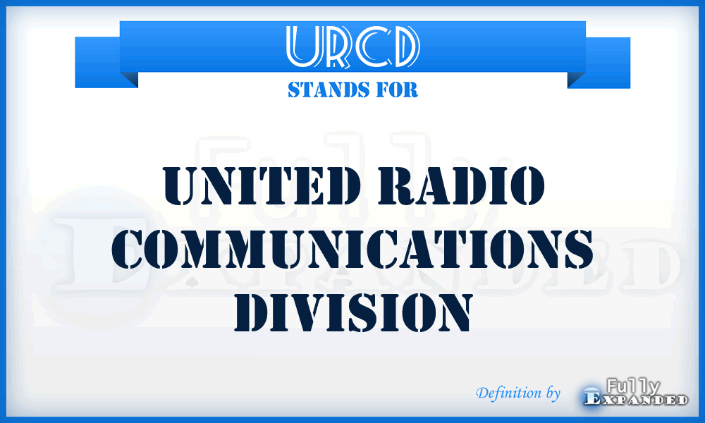 URCD - United Radio Communications Division